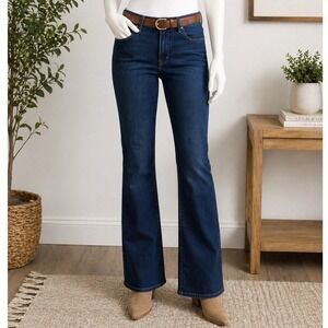 Old Navy Womens Jeans Kicker Boot-Cut Mid-Rise Dark Wash Stretch 24